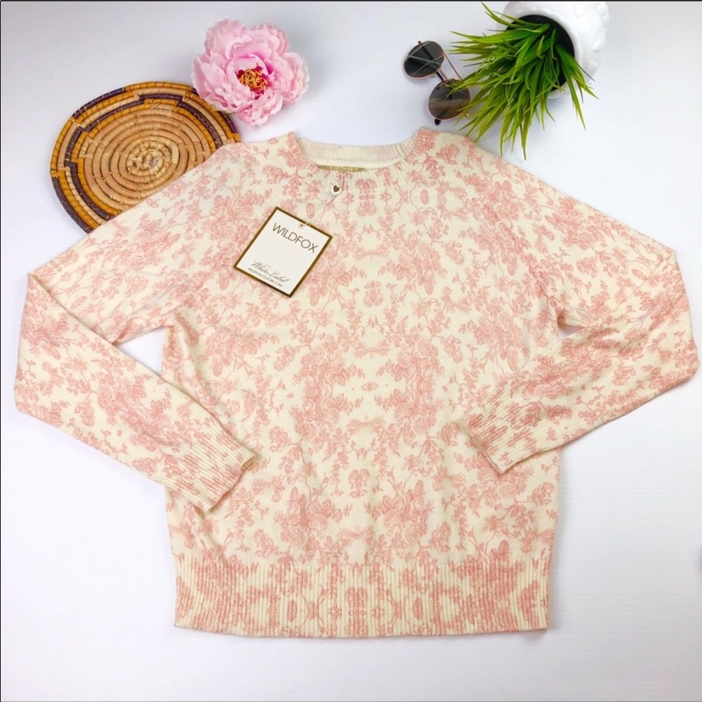 Wildfox - Floral Angora Sweater- Small